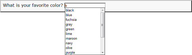 autocomplete dropdown